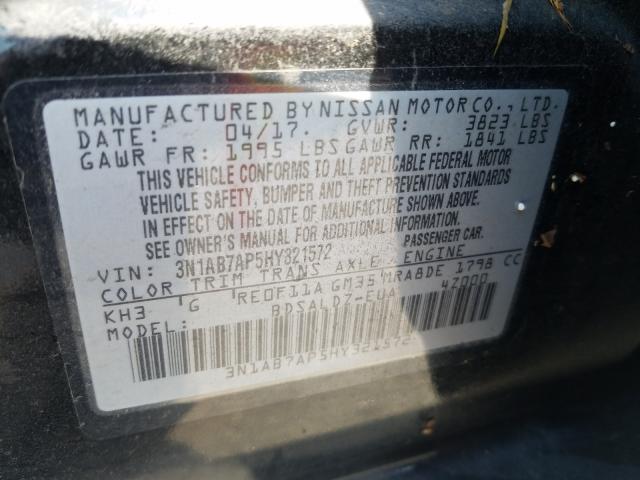 Photo 9 VIN: 3N1AB7AP5HY321572 - NISSAN SENTRA S 