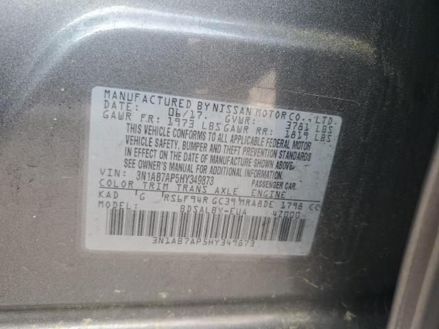 Photo 11 VIN: 3N1AB7AP5HY349873 - NISSAN SENTRA 