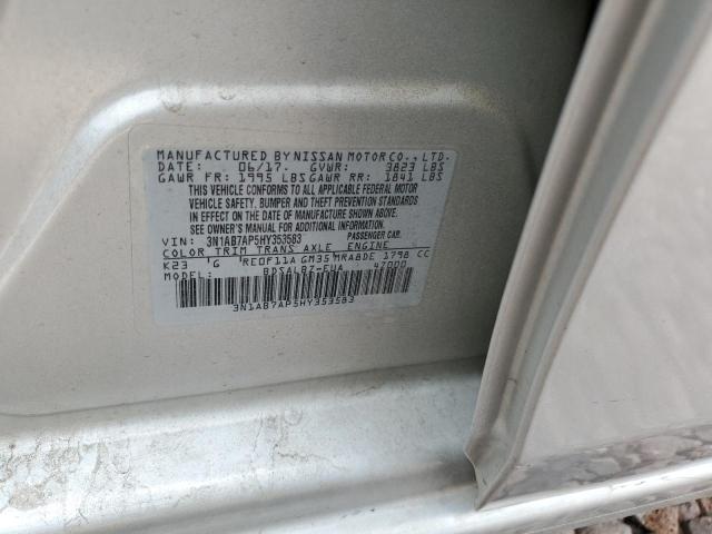 Photo 11 VIN: 3N1AB7AP5HY353583 - NISSAN SENTRA 