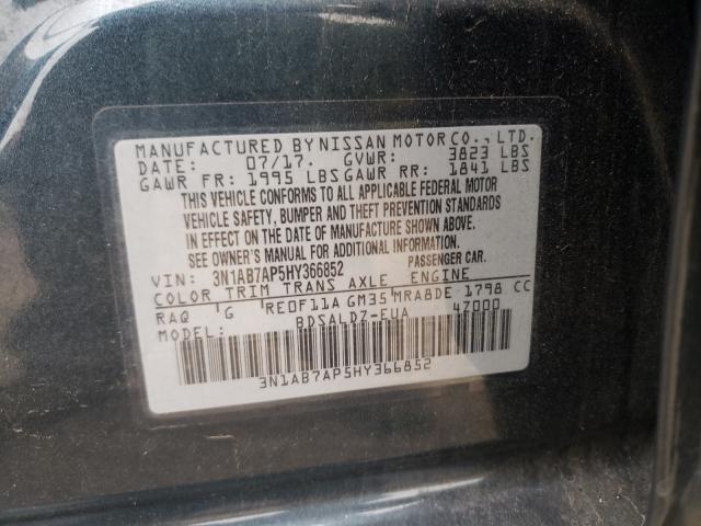 Photo 9 VIN: 3N1AB7AP5HY366852 - NISSAN SENTRA S 