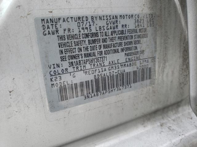 Photo 11 VIN: 3N1AB7AP5HY367371 - NISSAN SENTRA S 