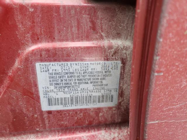 Photo 11 VIN: 3N1AB7AP5HY367712 - NISSAN SENTRA 