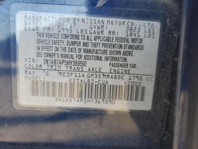 Photo 12 VIN: 3N1AB7AP5HY369590 - NISSAN SENTRA S 