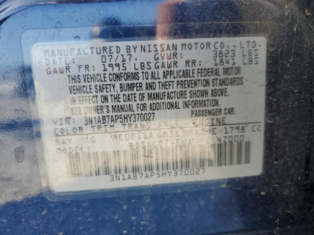 Photo 12 VIN: 3N1AB7AP5HY370027 - NISSAN SENTRA S 