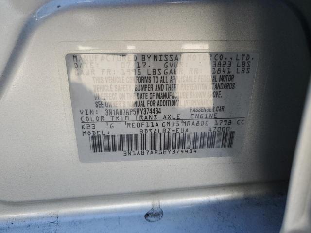 Photo 9 VIN: 3N1AB7AP5HY374434 - NISSAN SENTRA S 