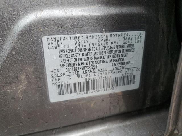 Photo 12 VIN: 3N1AB7AP5HY383229 - NISSAN SENTRA S 