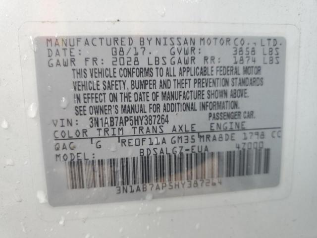 Photo 12 VIN: 3N1AB7AP5HY387264 - NISSAN SENTRA S 