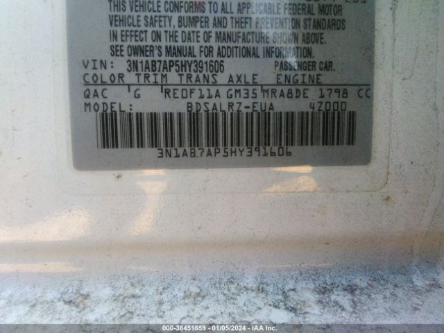 Photo 8 VIN: 3N1AB7AP5HY391606 - NISSAN SENTRA 