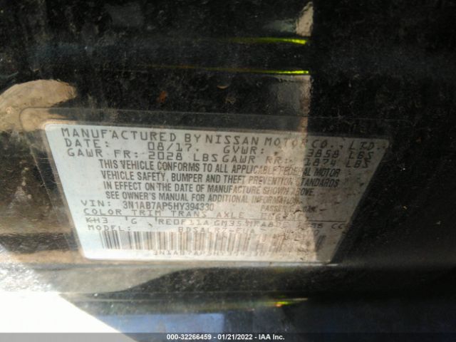 Photo 8 VIN: 3N1AB7AP5HY394330 - NISSAN SENTRA 