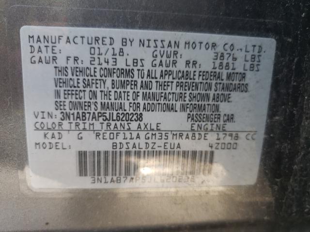 Photo 9 VIN: 3N1AB7AP5JL620238 - NISSAN SENTRA S 