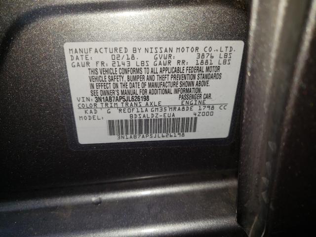 Photo 9 VIN: 3N1AB7AP5JL626198 - NISSAN SENTRA S 