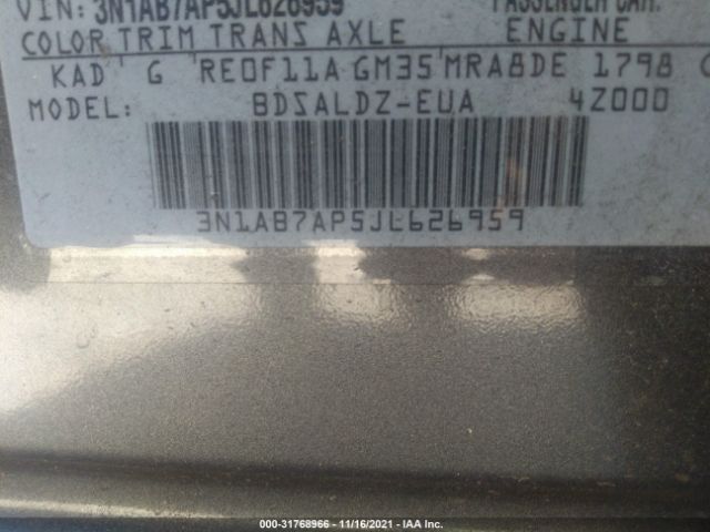 Photo 8 VIN: 3N1AB7AP5JL626959 - NISSAN SENTRA 