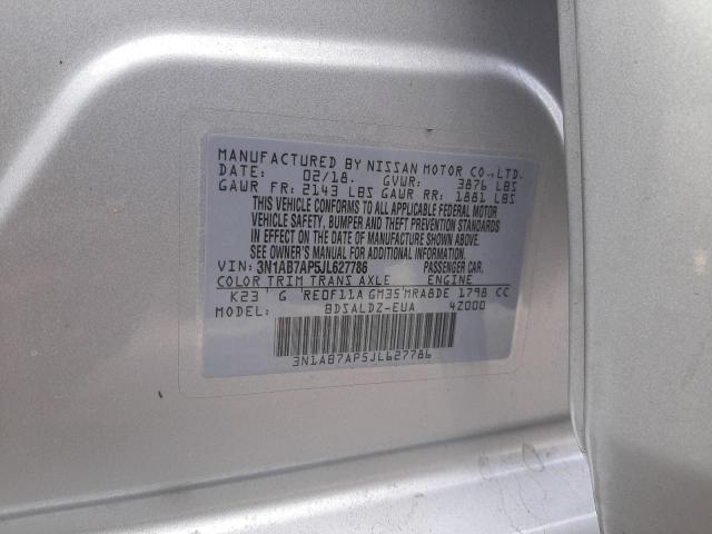 Photo 9 VIN: 3N1AB7AP5JL627786 - NISSAN SENTRA S 