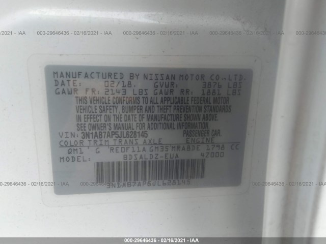 Photo 8 VIN: 3N1AB7AP5JL628145 - NISSAN SENTRA 