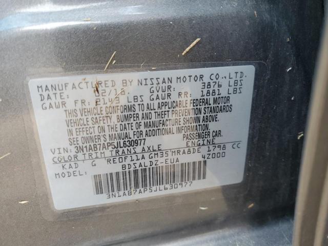 Photo 9 VIN: 3N1AB7AP5JL630977 - NISSAN SENTRA S 