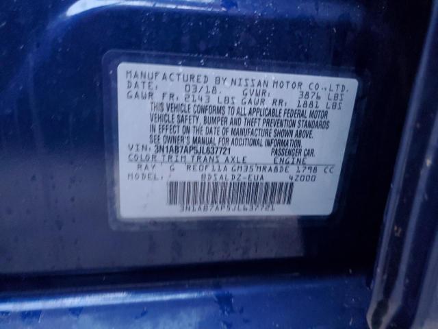 Photo 9 VIN: 3N1AB7AP5JL637721 - NISSAN SENTRA S 