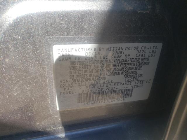 Photo 9 VIN: 3N1AB7AP5JL649206 - NISSAN SENTRA S 