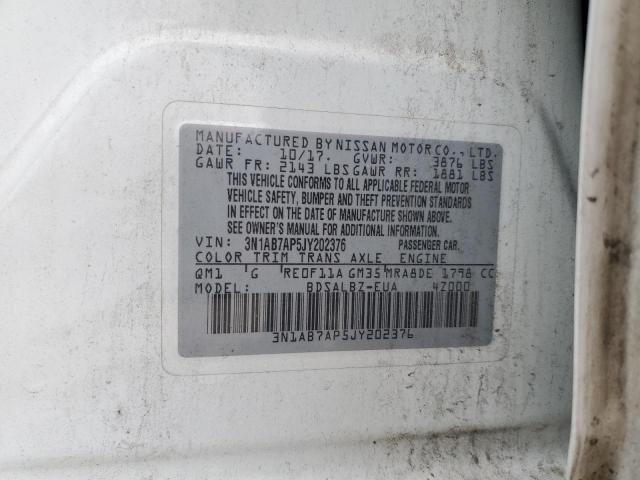 Photo 11 VIN: 3N1AB7AP5JY202376 - NISSAN SENTRA S 