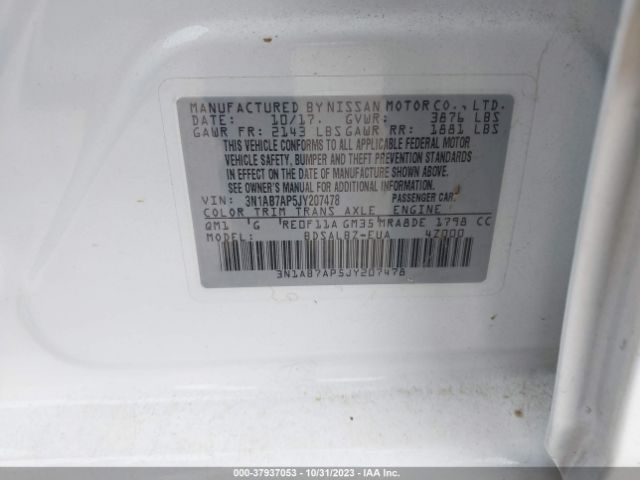 Photo 8 VIN: 3N1AB7AP5JY207478 - NISSAN SENTRA 