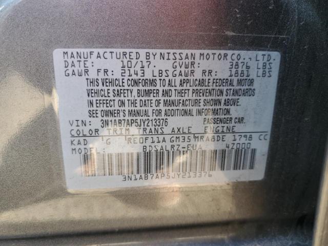 Photo 11 VIN: 3N1AB7AP5JY213376 - NISSAN SENTRA S 