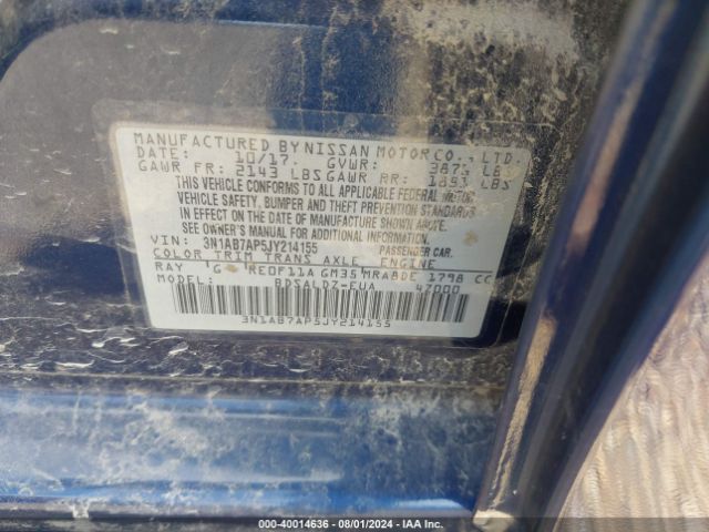 Photo 8 VIN: 3N1AB7AP5JY214155 - NISSAN SENTRA 