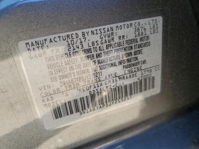 Photo 9 VIN: 3N1AB7AP5JY215211 - NISSAN SENTRA S 