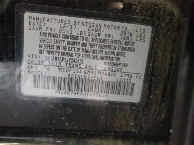 Photo 9 VIN: 3N1AB7AP5JY242635 - NISSAN SENTRA 