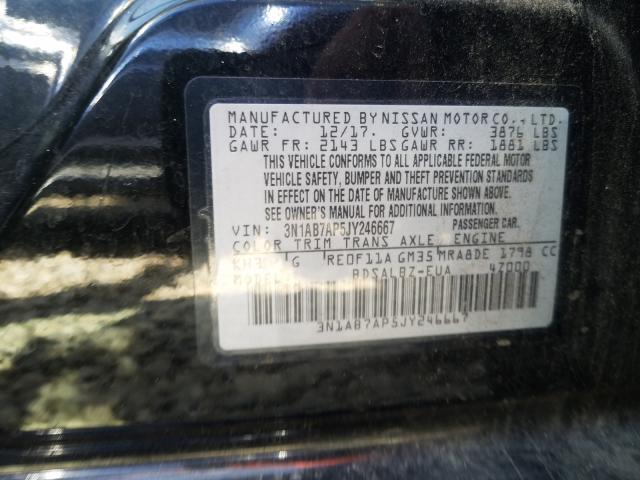 Photo 9 VIN: 3N1AB7AP5JY246667 - NISSAN SENTRA S 