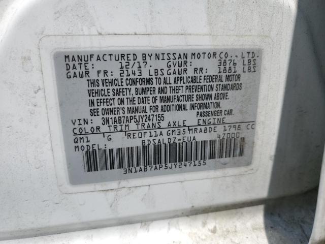 Photo 11 VIN: 3N1AB7AP5JY247155 - NISSAN SENTRA S 