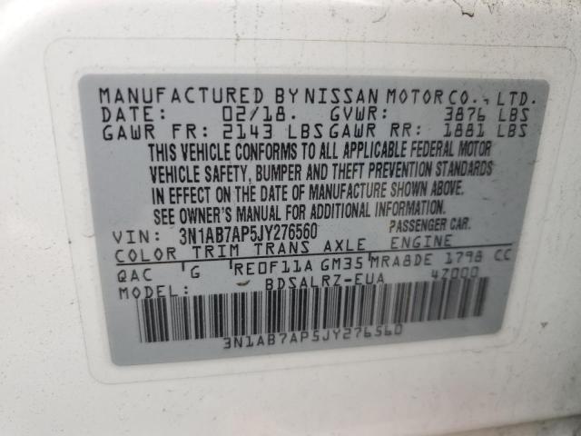 Photo 11 VIN: 3N1AB7AP5JY276560 - NISSAN SENTRA 