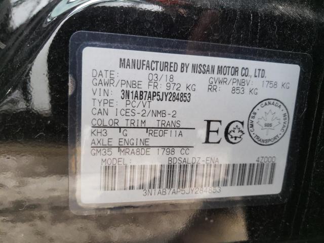 Photo 11 VIN: 3N1AB7AP5JY284853 - NISSAN SENTRA S 