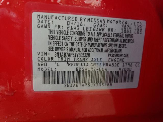 Photo 12 VIN: 3N1AB7AP5JY305328 - NISSAN SENTRA S 