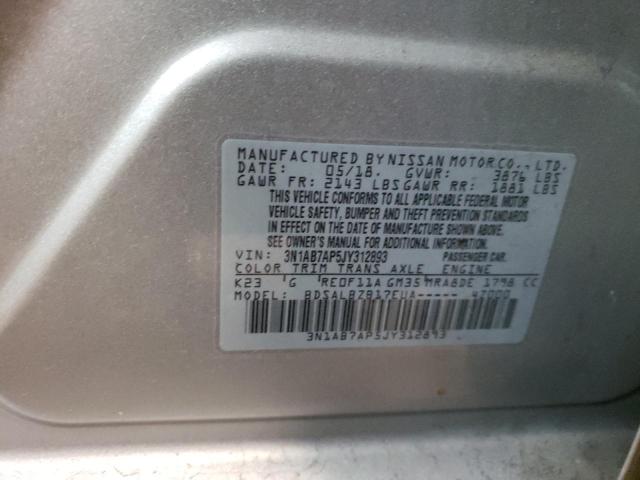 Photo 9 VIN: 3N1AB7AP5JY312893 - NISSAN SENTRA S 