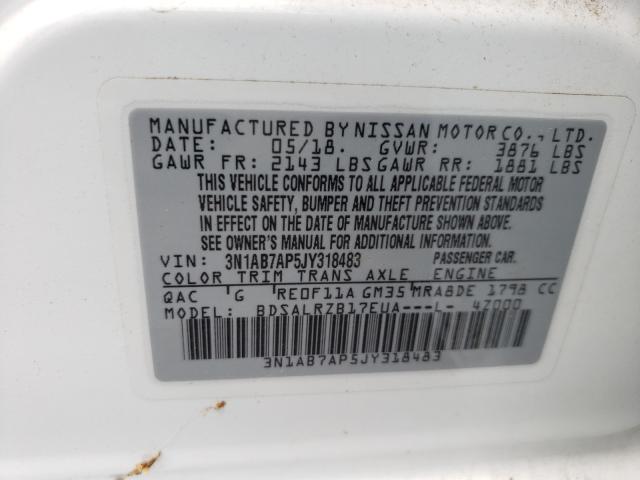 Photo 9 VIN: 3N1AB7AP5JY318483 - NISSAN SENTRA 