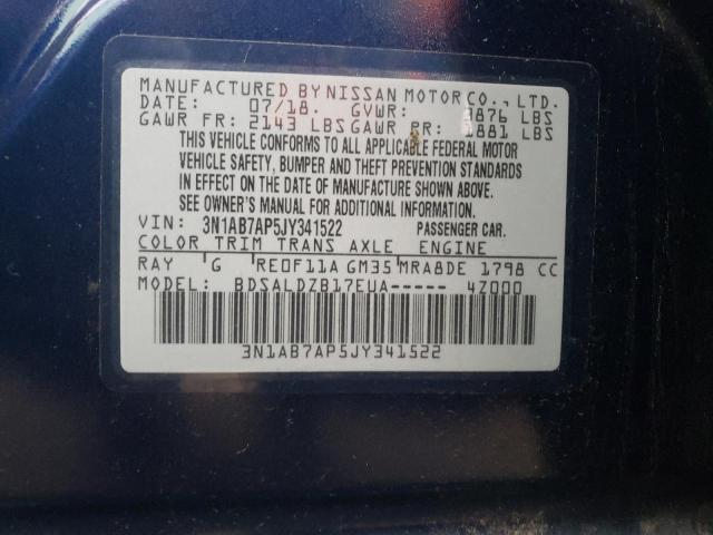 Photo 9 VIN: 3N1AB7AP5JY341522 - NISSAN SENTRA 