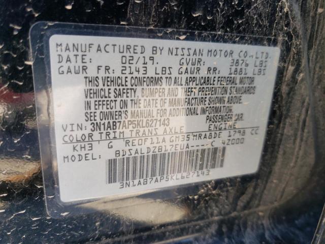 Photo 12 VIN: 3N1AB7AP5KL627143 - NISSAN SENTRA 