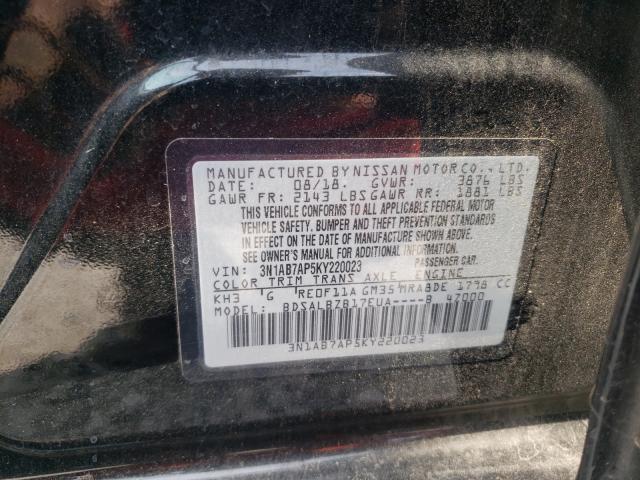 Photo 9 VIN: 3N1AB7AP5KY220023 - NISSAN SENTRA S 