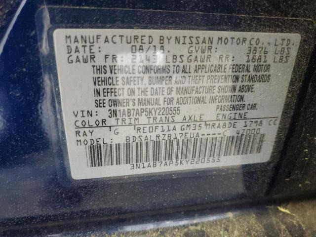 Photo 11 VIN: 3N1AB7AP5KY220555 - NISSAN SENTRA 