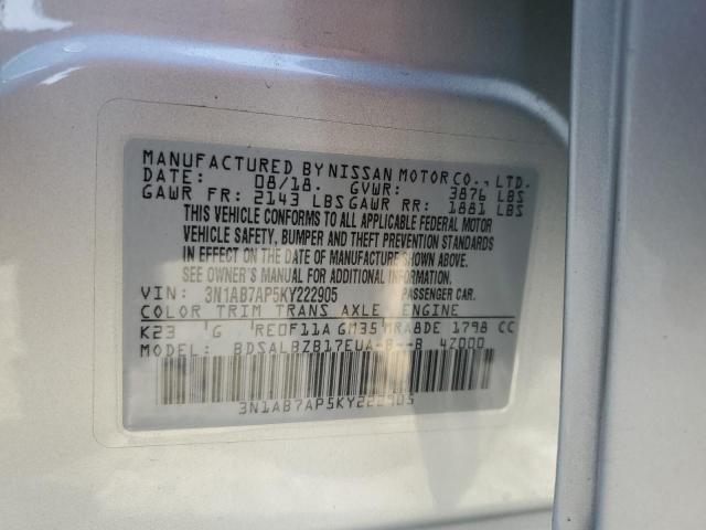 Photo 11 VIN: 3N1AB7AP5KY222905 - NISSAN SENTRA 