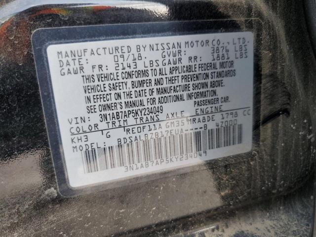 Photo 11 VIN: 3N1AB7AP5KY234049 - NISSAN SENTRA 