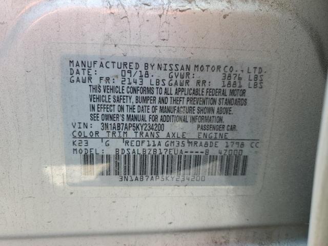 Photo 11 VIN: 3N1AB7AP5KY234200 - NISSAN SENTRA 