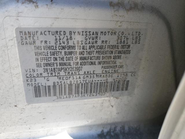 Photo 11 VIN: 3N1AB7AP5KY263907 - NISSAN SENTRA 