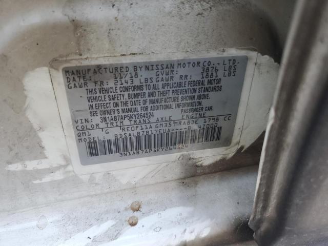 Photo 11 VIN: 3N1AB7AP5KY264524 - NISSAN SENTRA S 