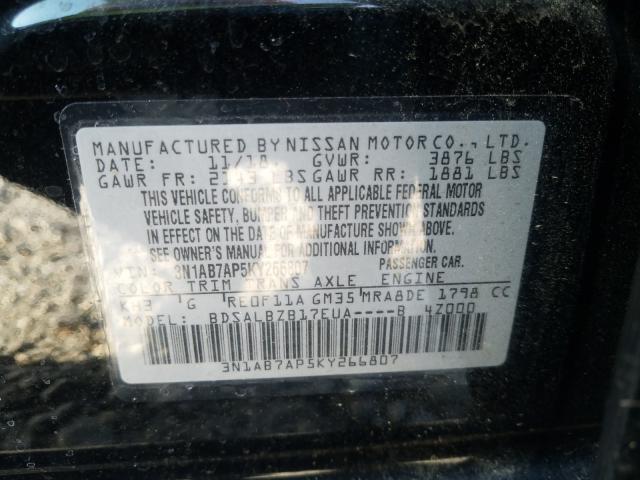 Photo 9 VIN: 3N1AB7AP5KY266807 - NISSAN SENTRA S 