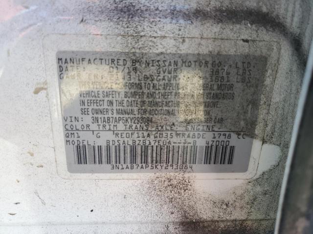 Photo 12 VIN: 3N1AB7AP5KY293084 - NISSAN SENTRA 