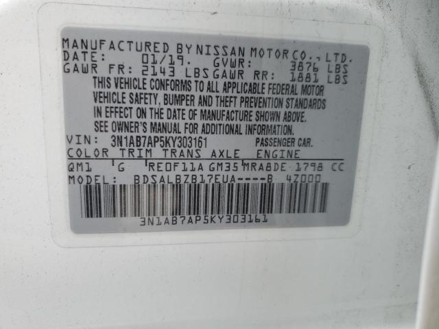 Photo 11 VIN: 3N1AB7AP5KY303161 - NISSAN SENTRA S 