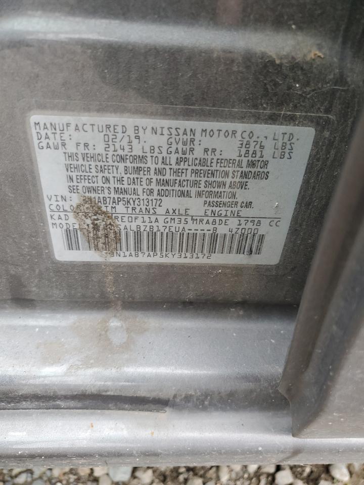 Photo 11 VIN: 3N1AB7AP5KY313172 - NISSAN SENTRA 