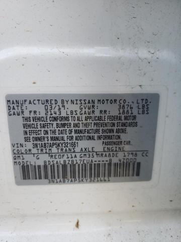 Photo 9 VIN: 3N1AB7AP5KY321661 - NISSAN SENTRA S 