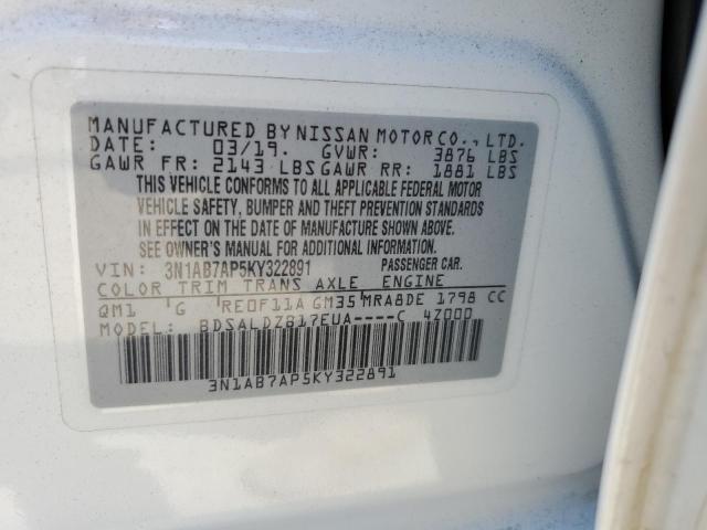 Photo 11 VIN: 3N1AB7AP5KY322891 - NISSAN SENTRA S 