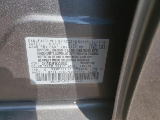 Photo 11 VIN: 3N1AB7AP5KY324026 - NISSAN SENTRA 